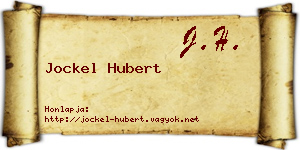 Jockel Hubert névjegykártya